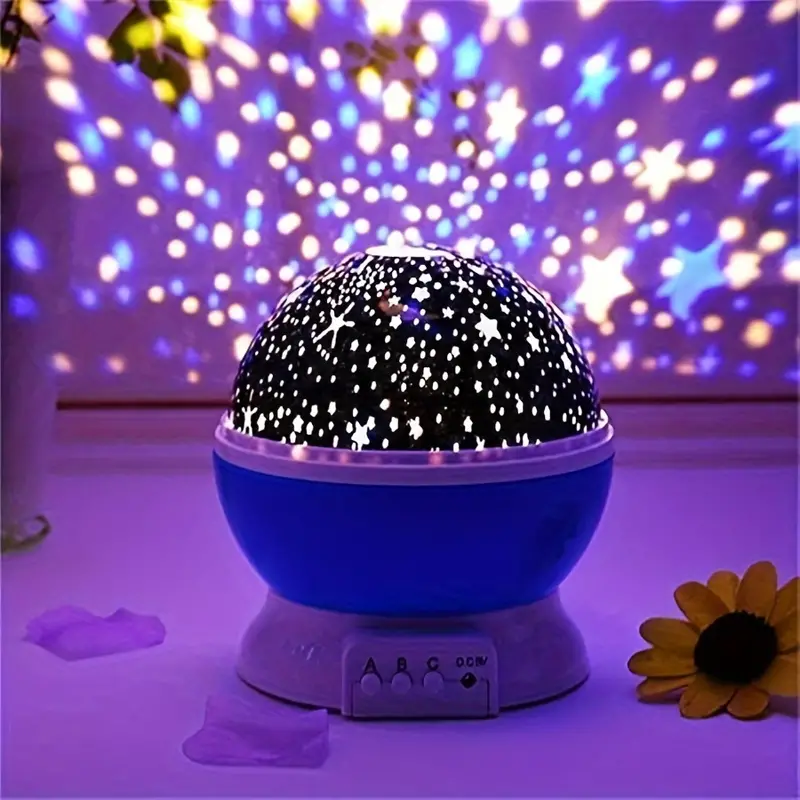 360° roterande Galaxy projektor med 3D natt lampa bild 5