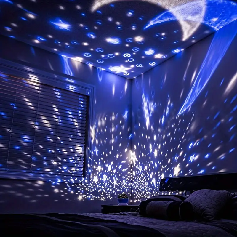 360° roterande Galaxy projektor med 3D natt lampa bild 6