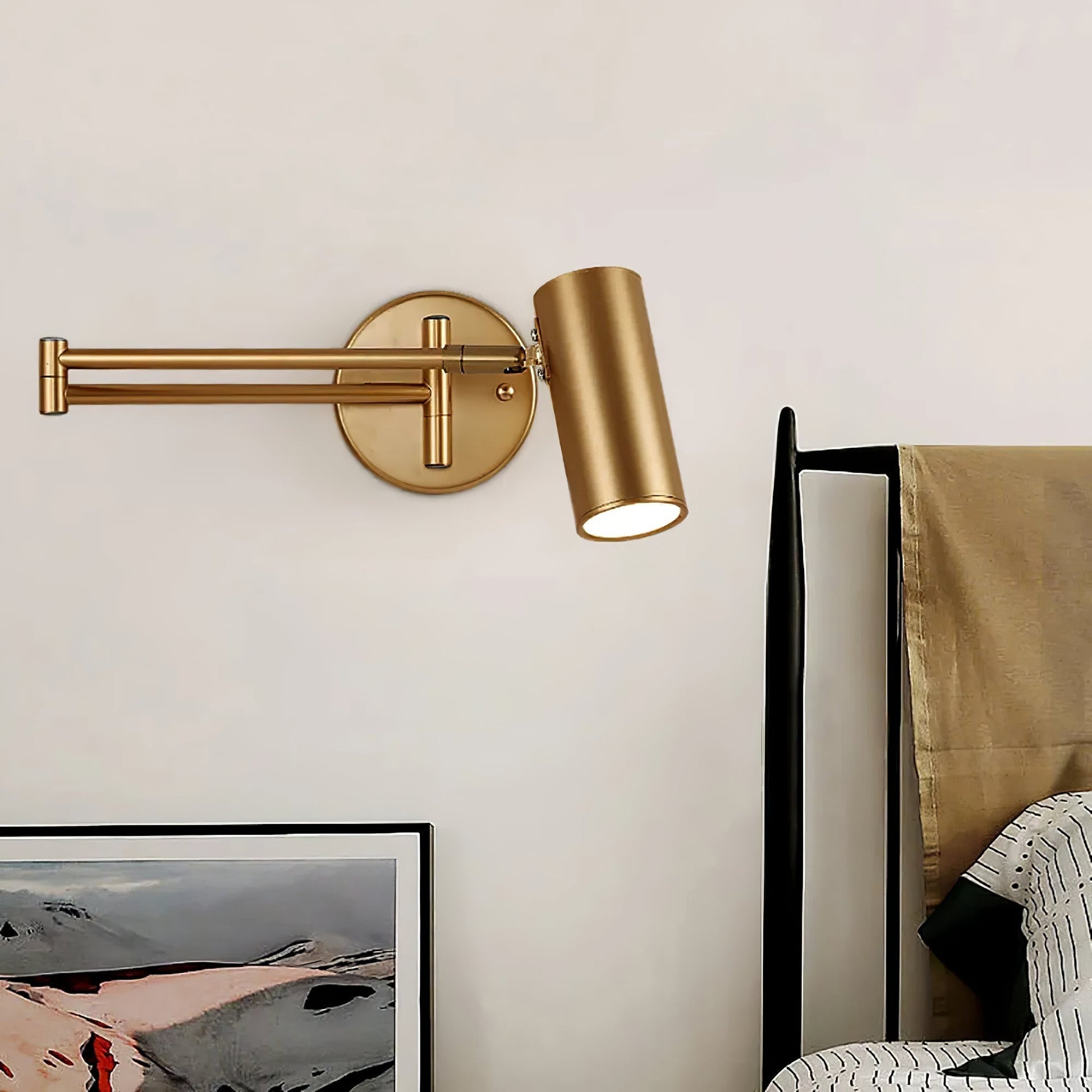 Minimalistisk LED-vävägglampa med justerbar arm bild 9