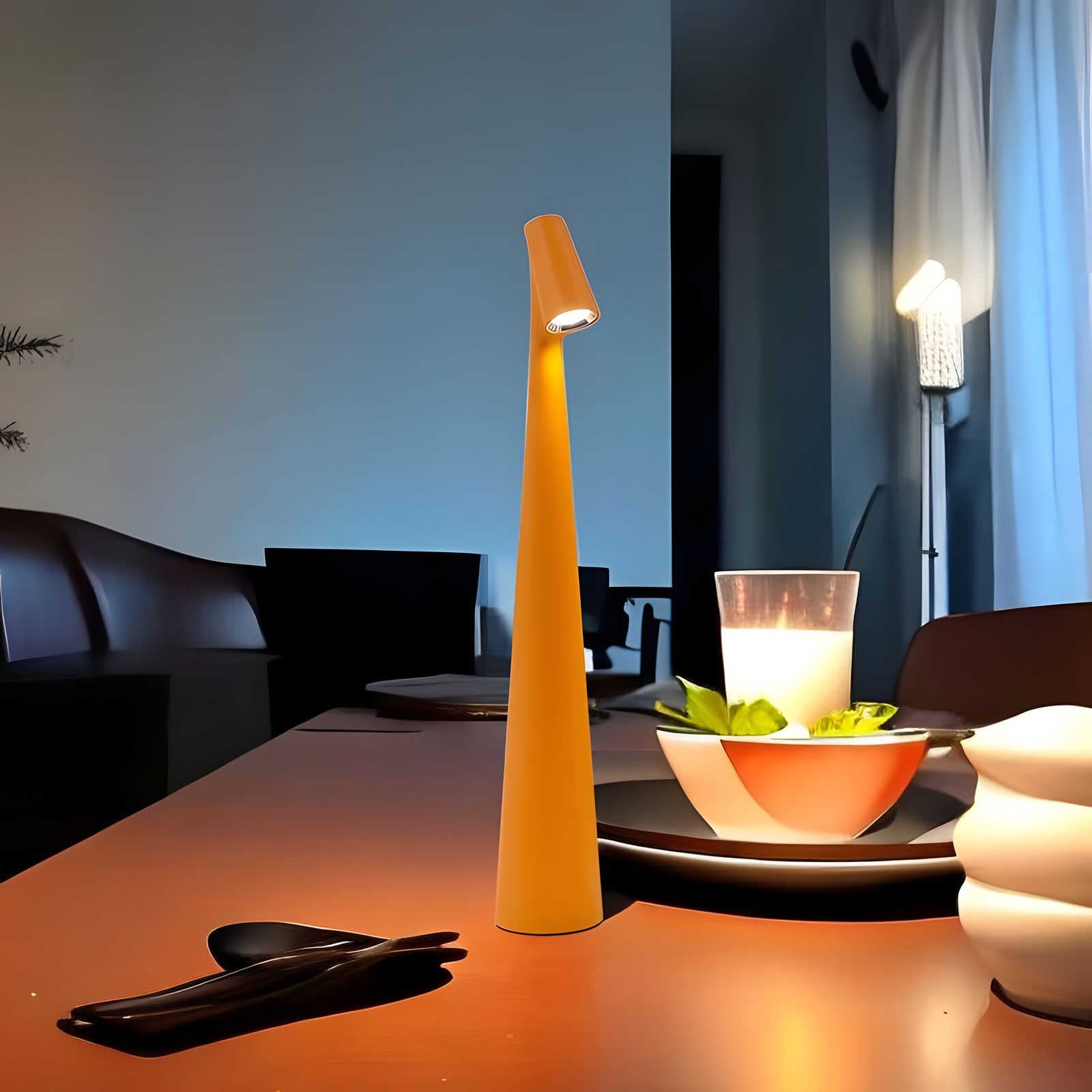 Minimalistisk LED uppladdningsbar bordslampa bild 6