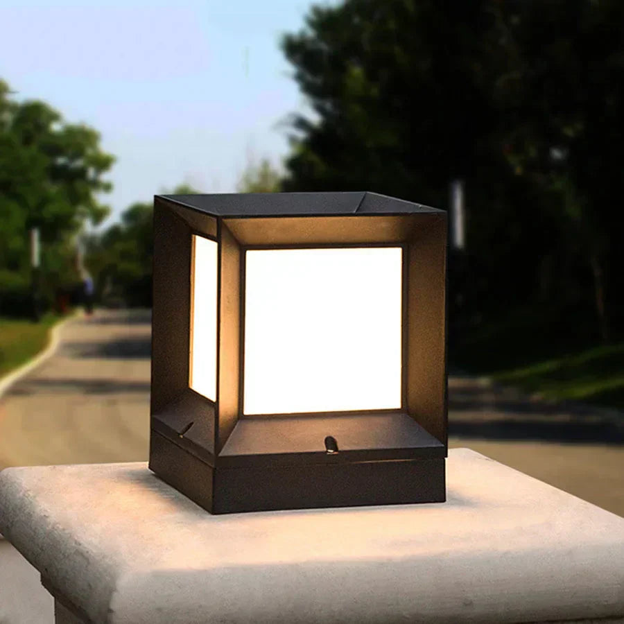 Modern utomhus Pillar Gate lampa bild 3