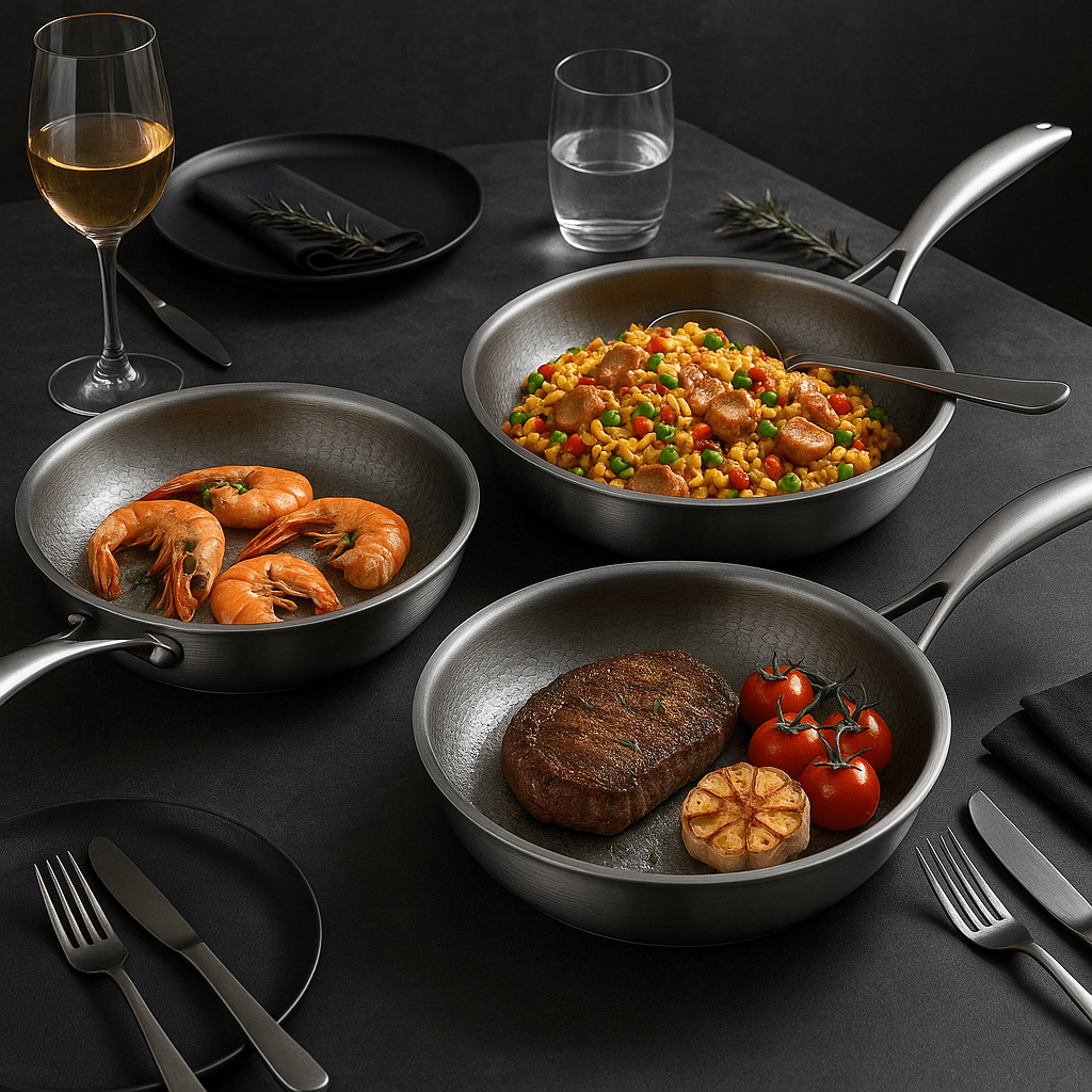Klassisk matlagning Pan med Non-stick Coating bild 2