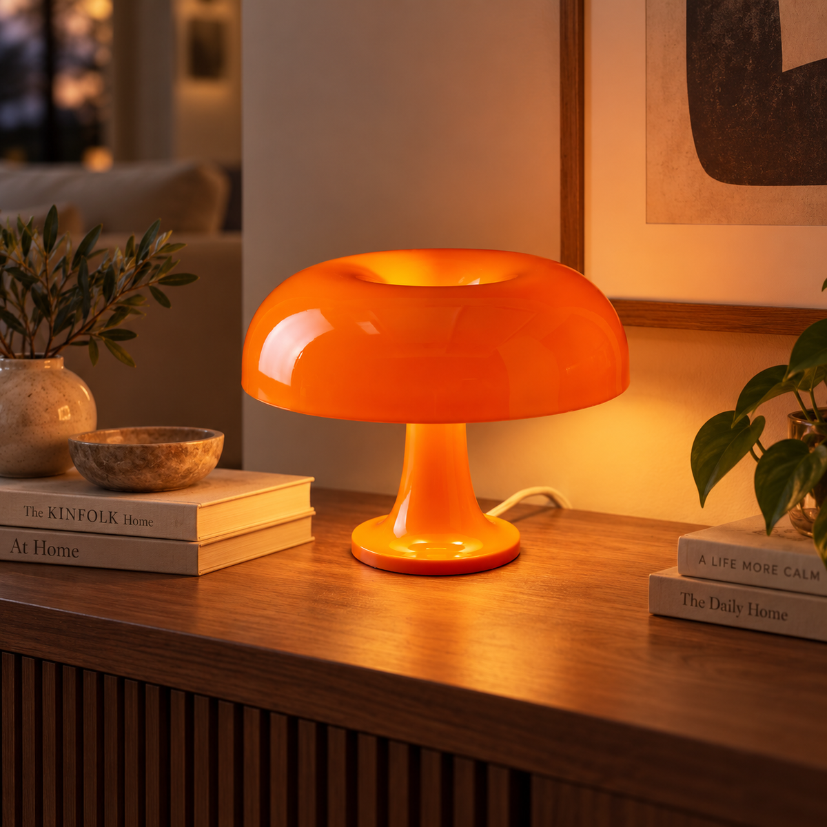 USB-driven Svamplampa med Dimmer – Varmt Sken utan Bländning