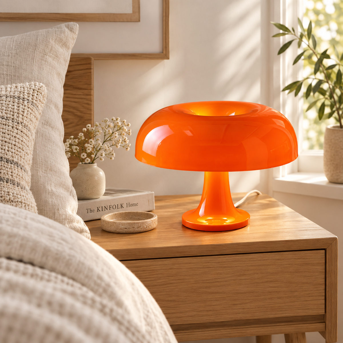 USB-driven Svamplampa med Dimmer – Varmt Sken utan Bländning
