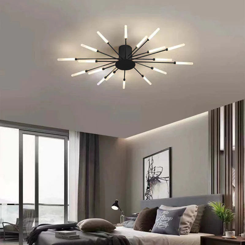 Mid Century industriell LED taklampa bild 9