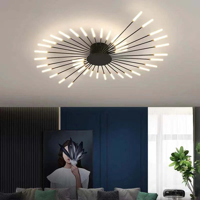 Mid Century industriell LED taklampa bild 10