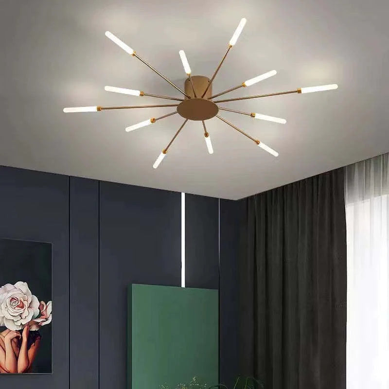 Mid Century industriell LED taklampa bild 13
