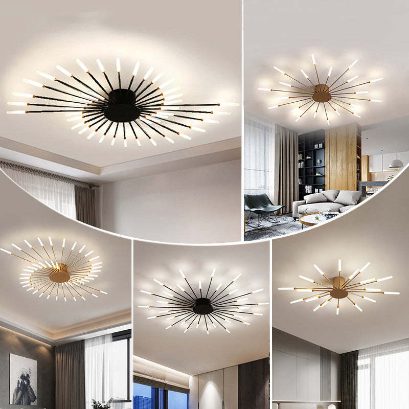 Mid Century industriell LED taklampa bild 19