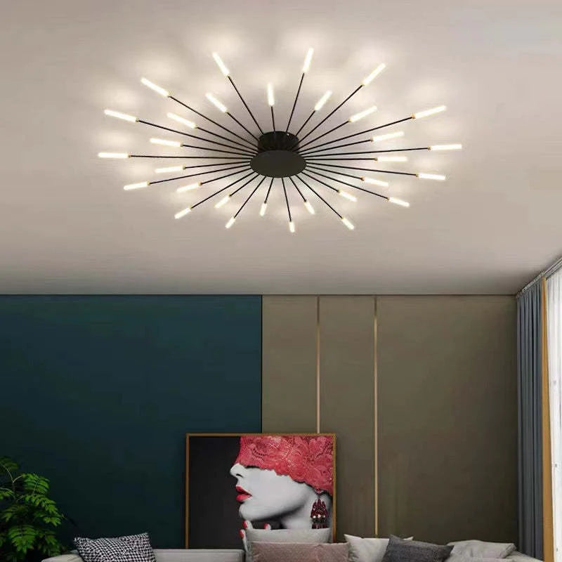 Mid Century industriell LED taklampa bild 3