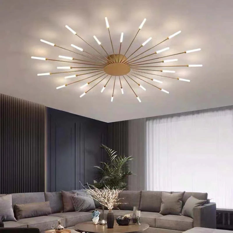 Mid Century industriell LED taklampa bild 4