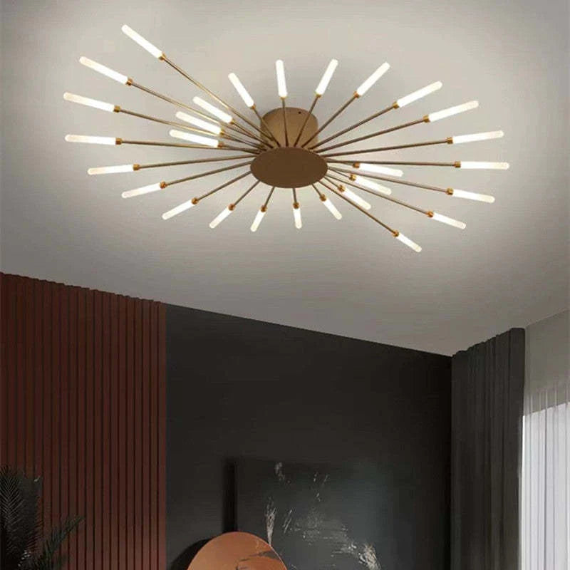Mid Century industriell LED taklampa bild 6