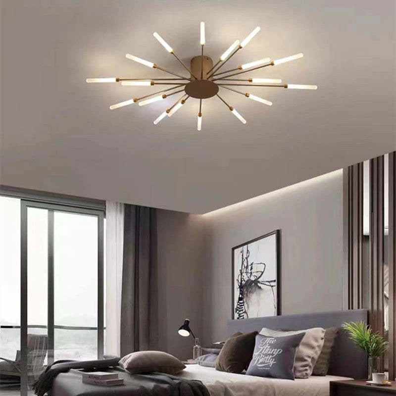 Mid Century industriell LED taklampa bild 8