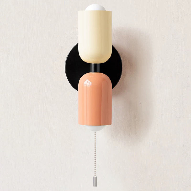 Modern nordisk dubbel vävägglampa bild 11