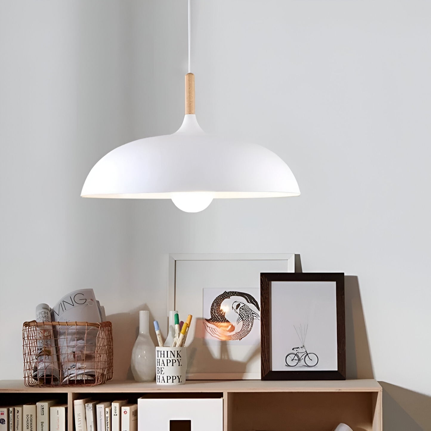 Skandinavisk modern LED pendellampa bild 16
