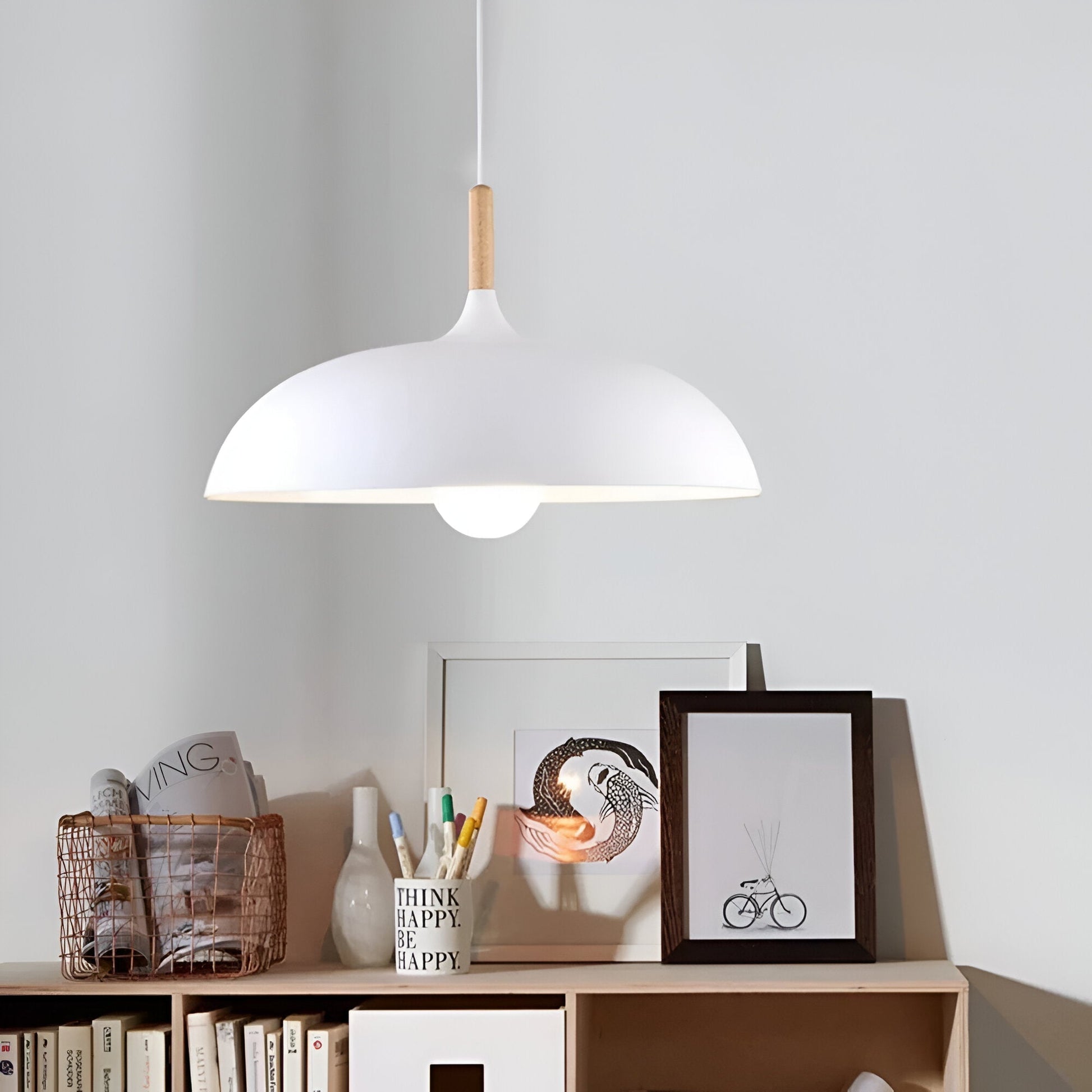 Skandinavisk modern LED pendellampa bild 16