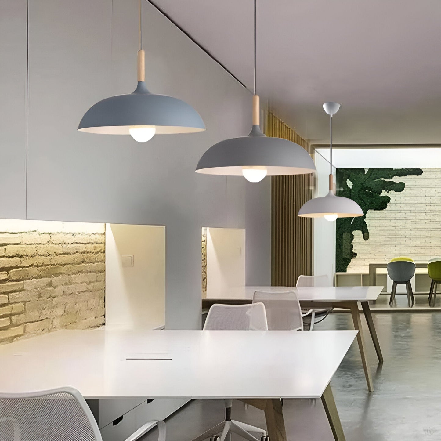 Skandinavisk modern LED pendellampa bild 18