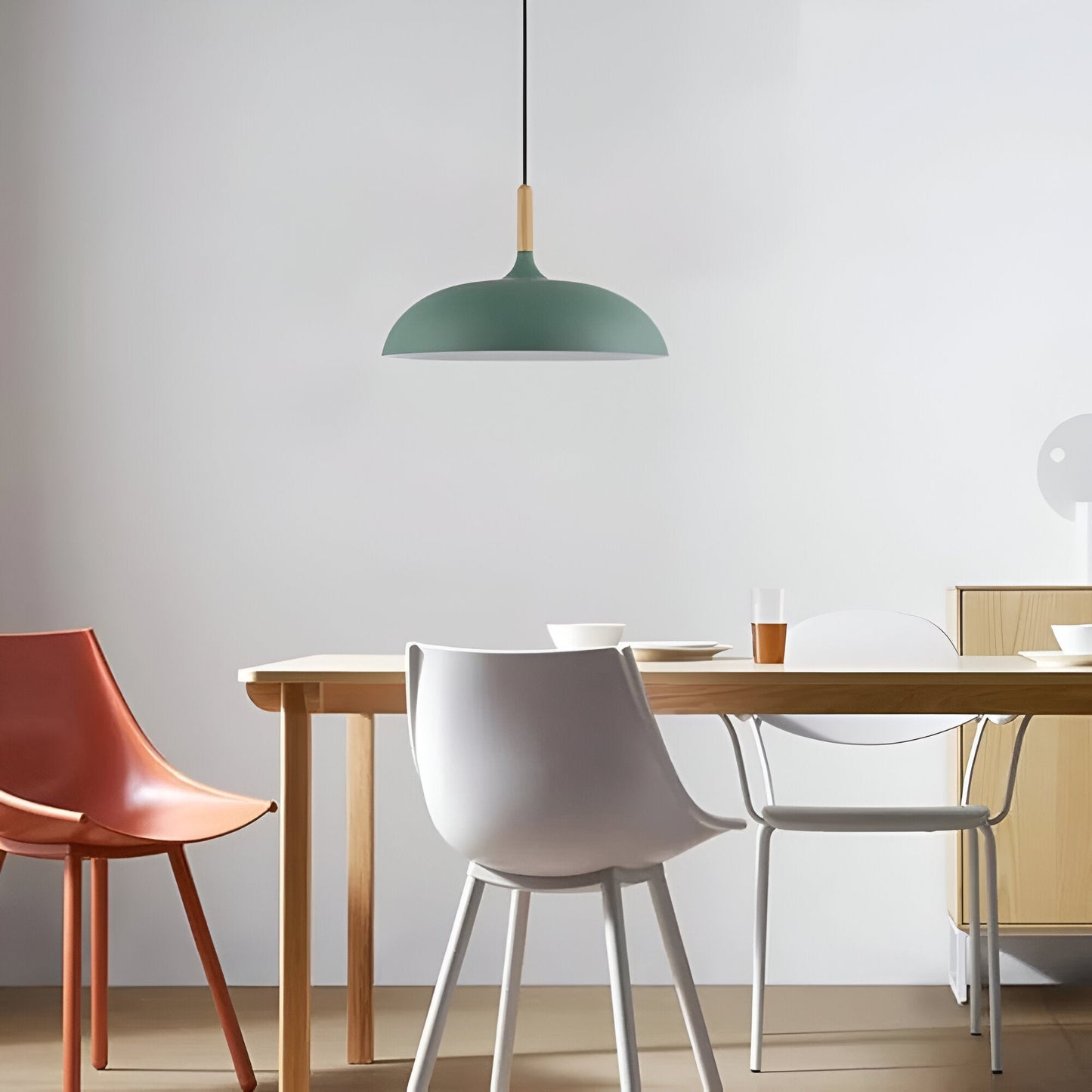 Skandinavisk modern LED pendellampa bild 19
