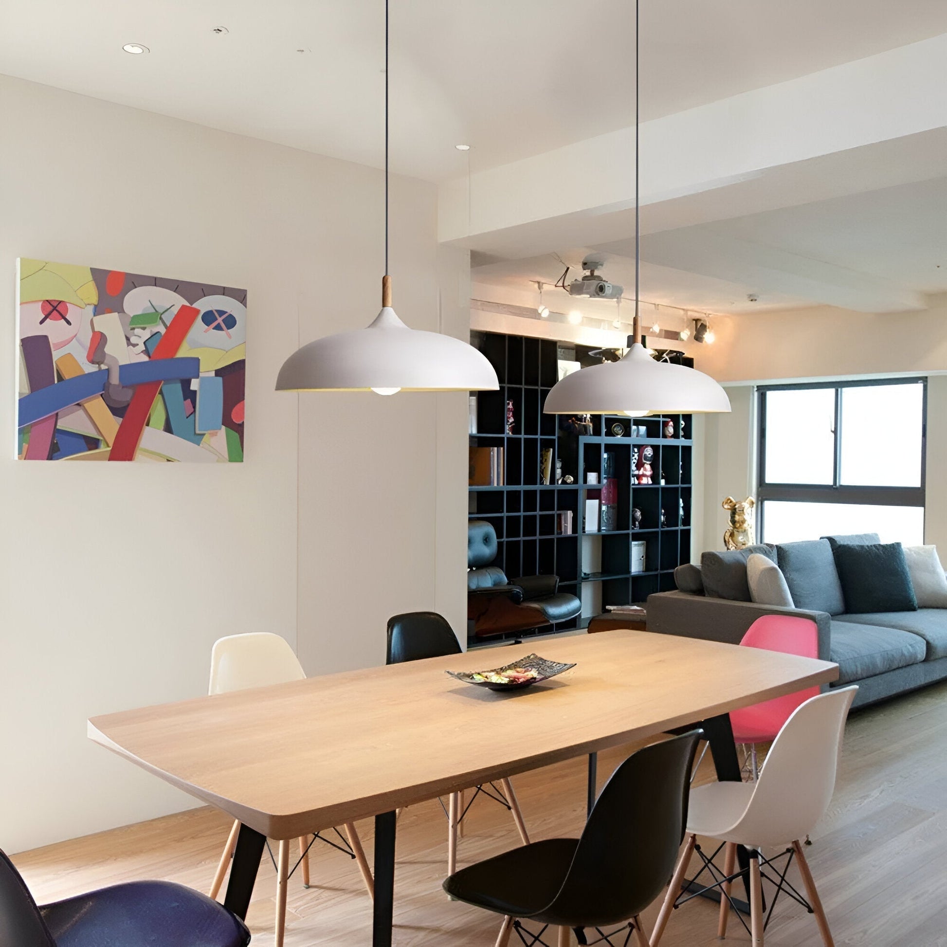 Skandinavisk modern LED pendellampa bild 21
