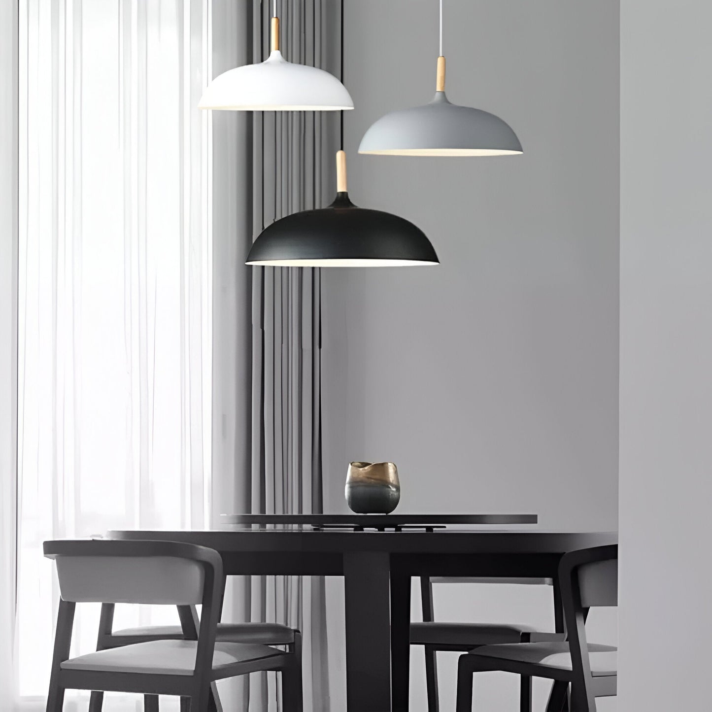 Skandinavisk modern LED pendellampa bild 22