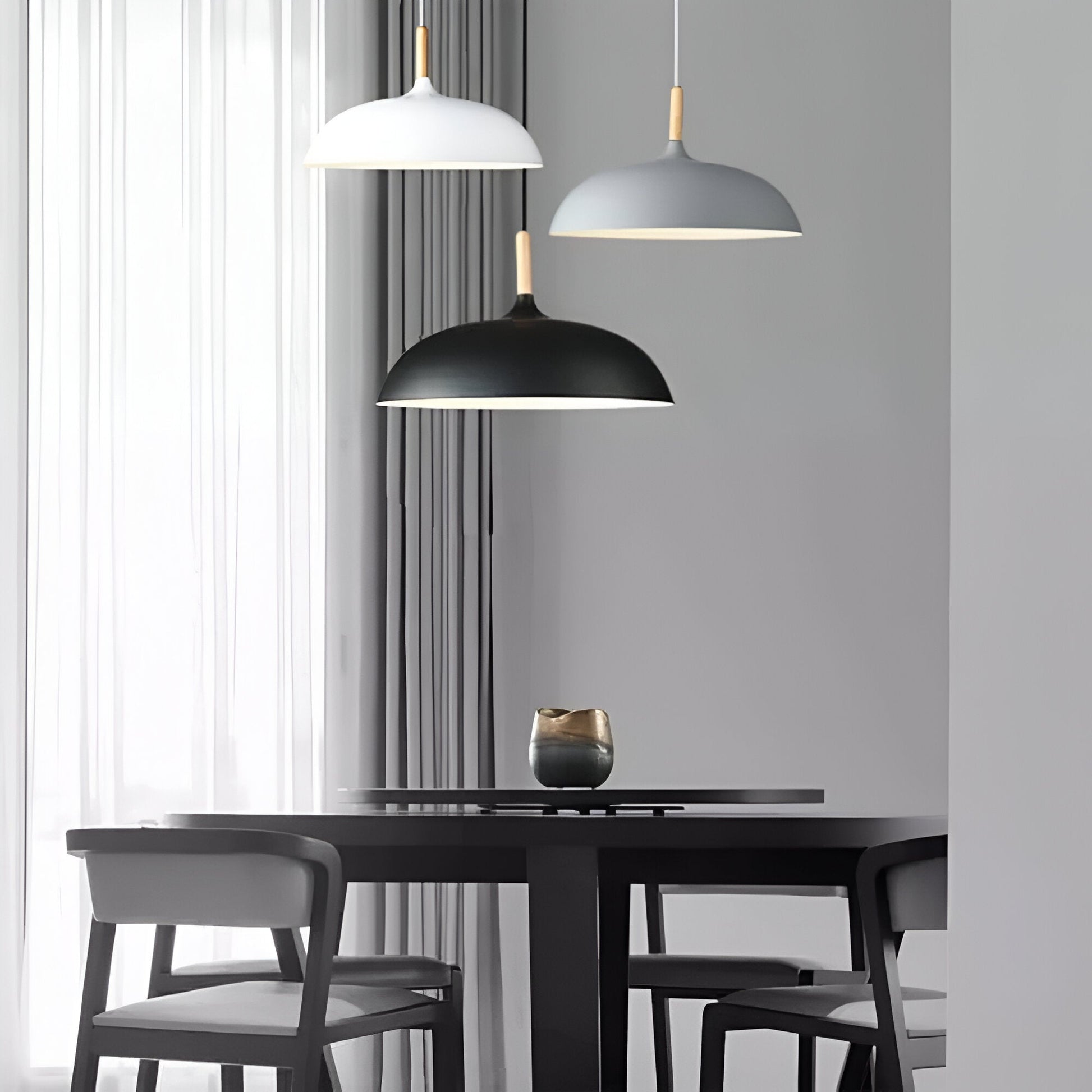 Skandinavisk modern LED pendellampa bild 22