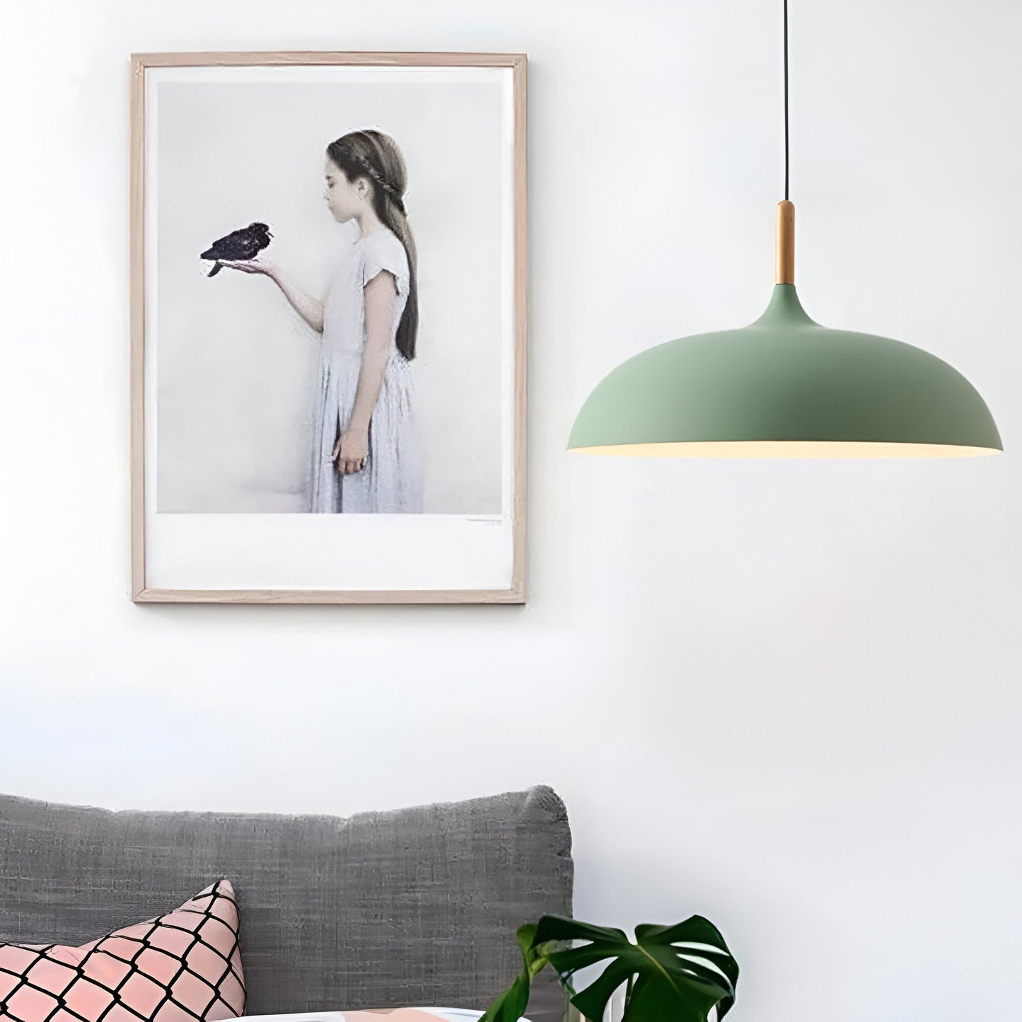 Skandinavisk modern LED pendellampa bild 5