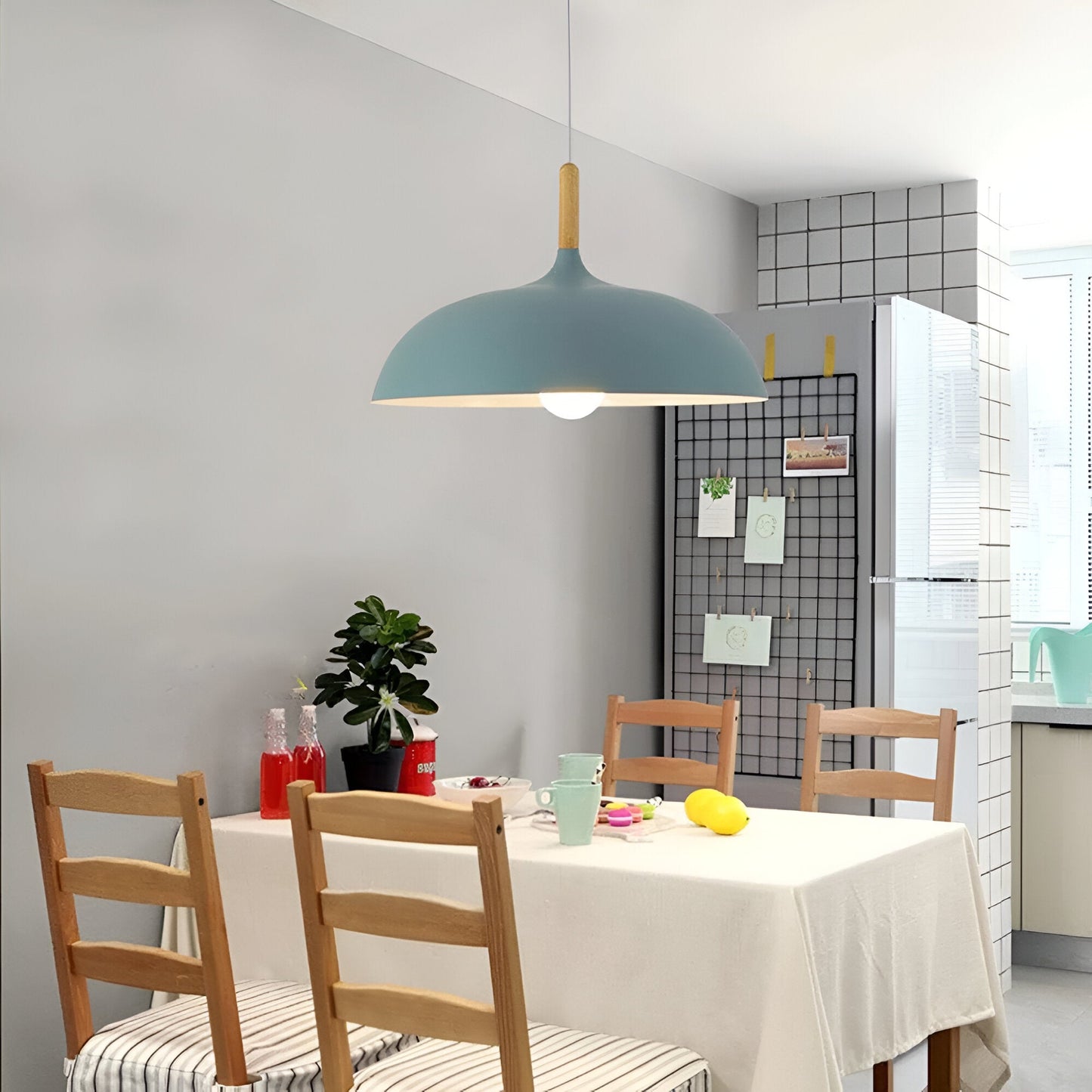 Skandinavisk modern LED pendellampa bild 8