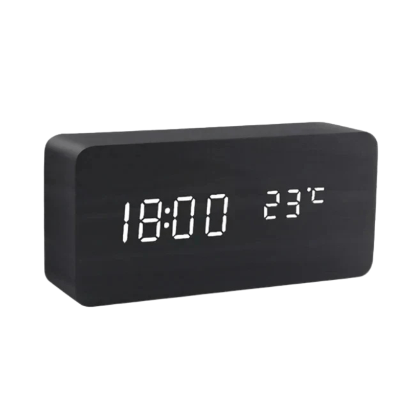 Triangulär bord klocka med LED Display bild 8