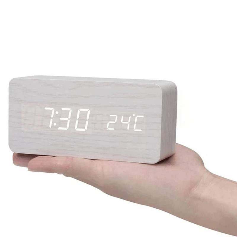 Triangulär bord klocka med LED Display bild 9