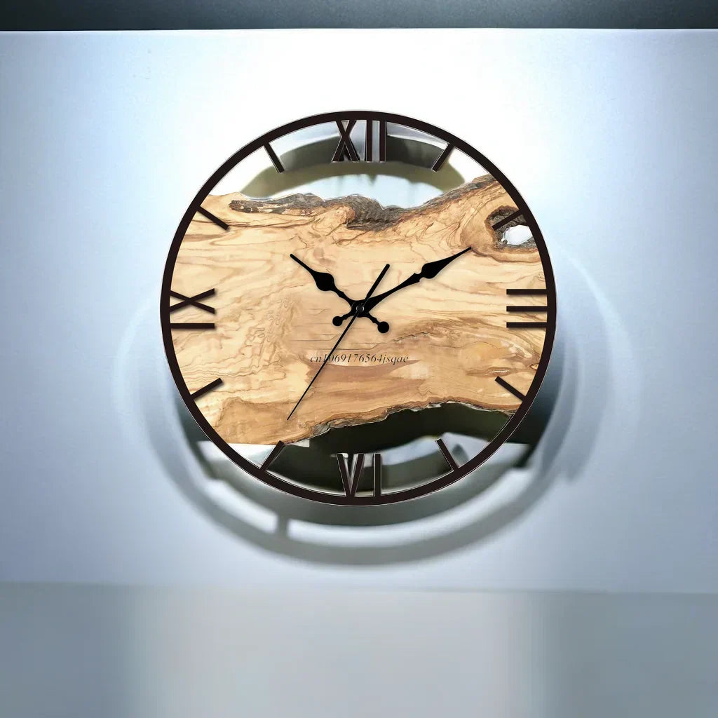 Modern transparent väggklocka bild 6