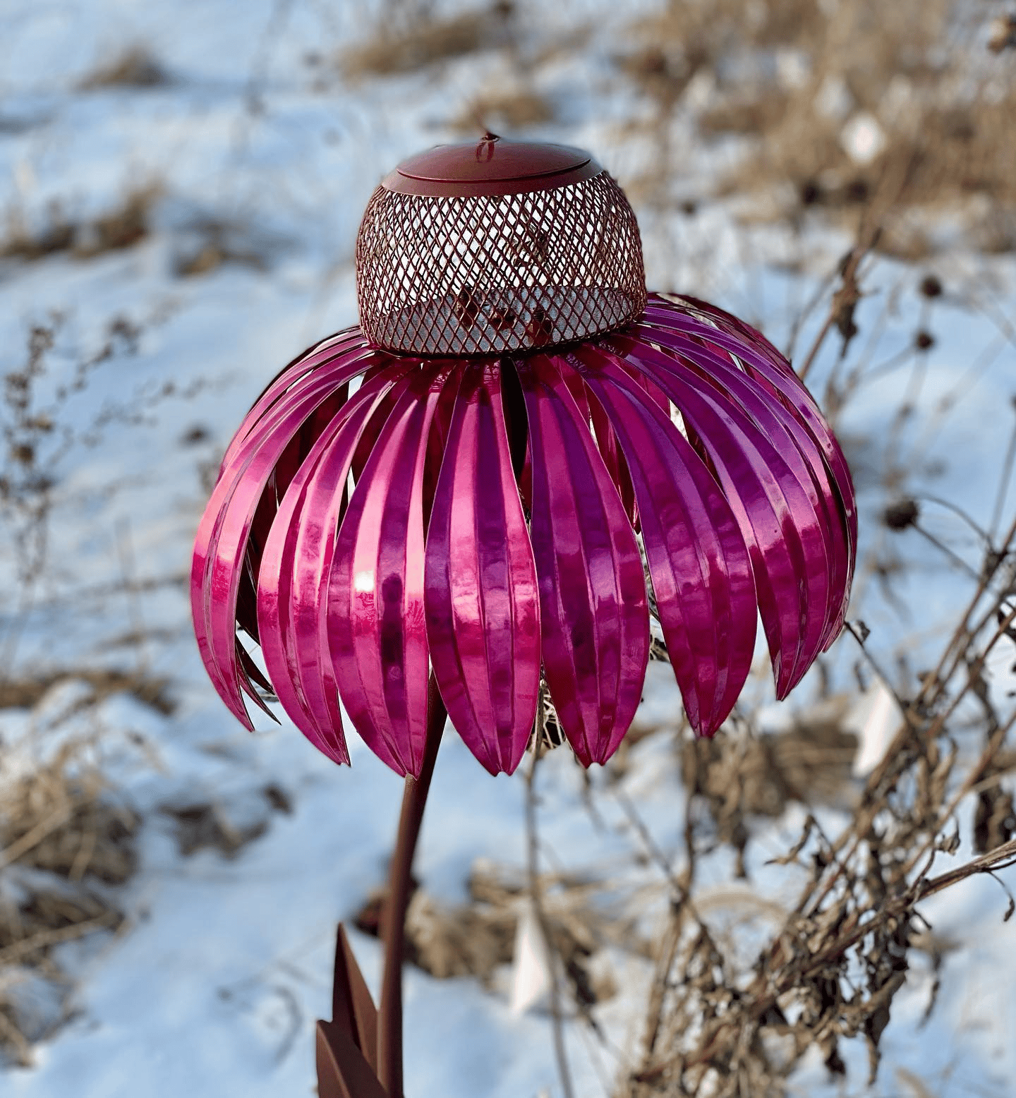 Fågelmatare i blomform bild 8