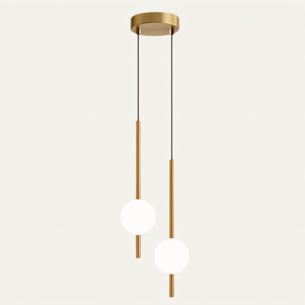 Minimalistisk modern vertikal globpendellampa bild 8