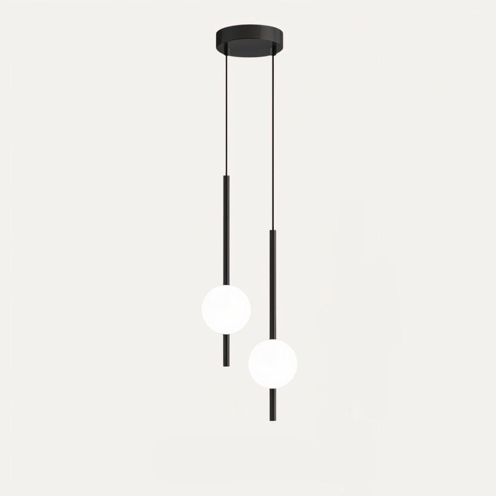 Minimalistisk modern vertikal globpendellampa bild 9