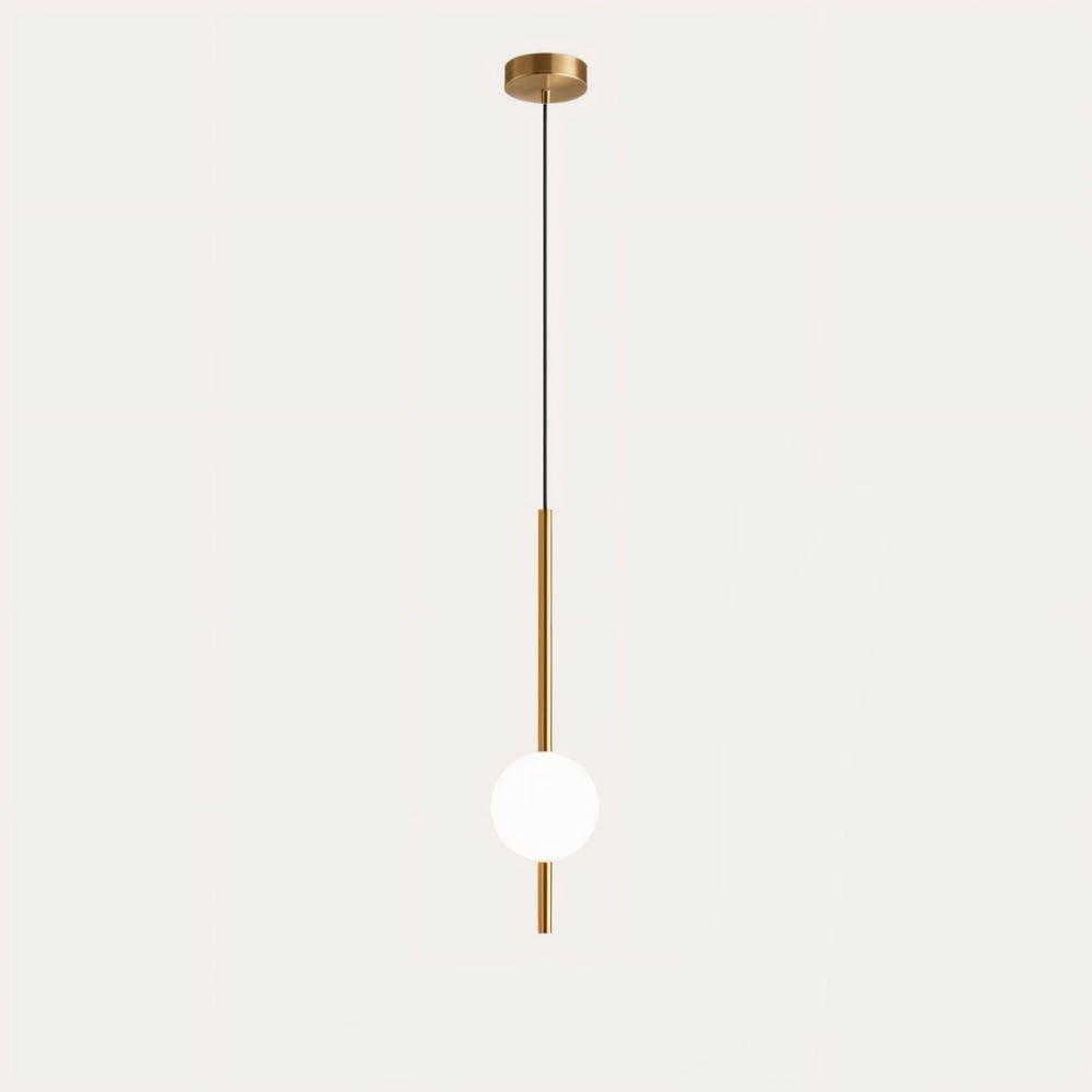 Minimalistisk modern vertikal globpendellampa bild 12