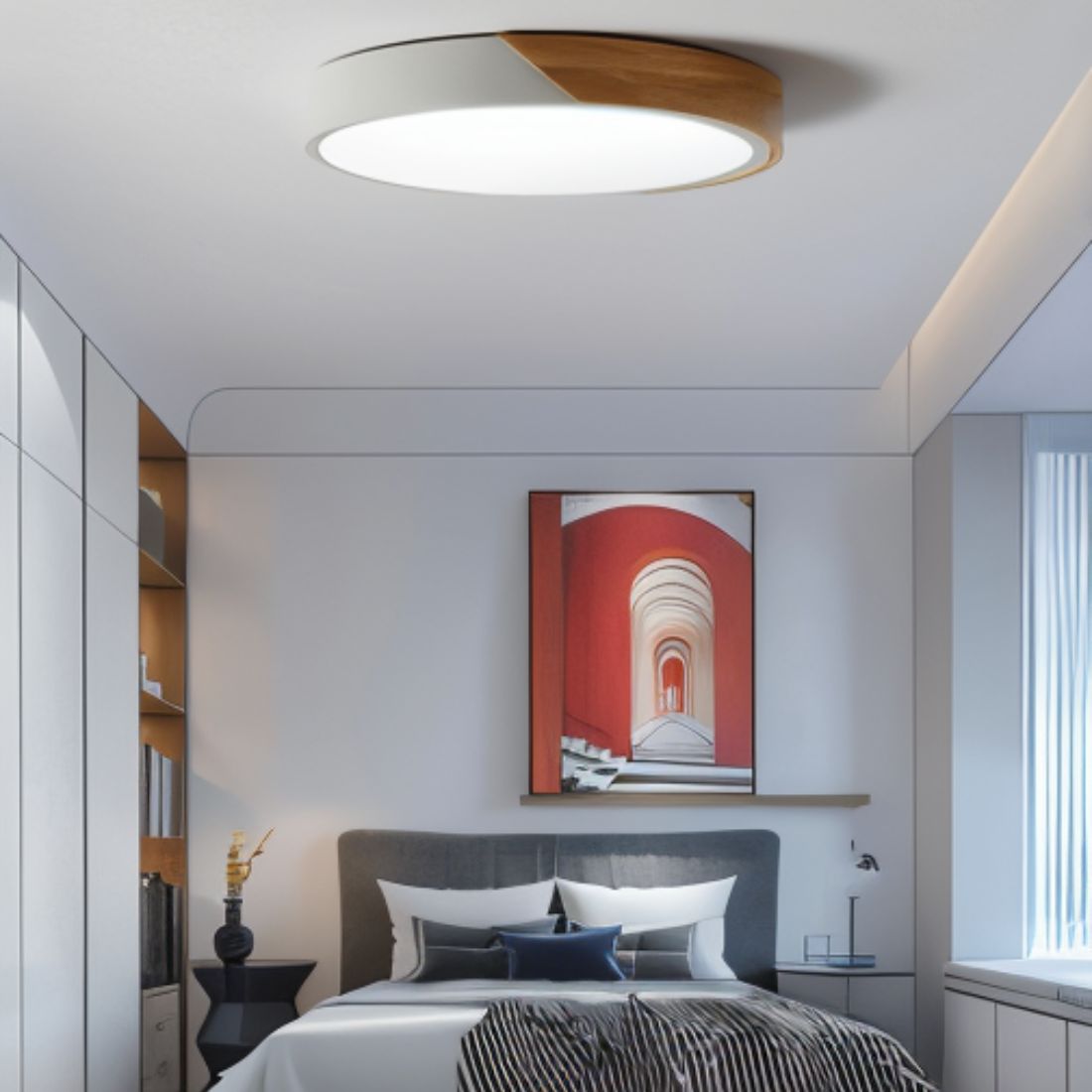 Modern stil dimbar LED taklampa bild 8
