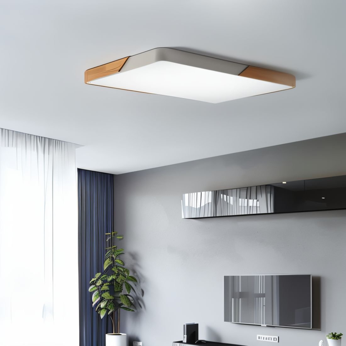 Modern stil dimbar LED taklampa bild 9