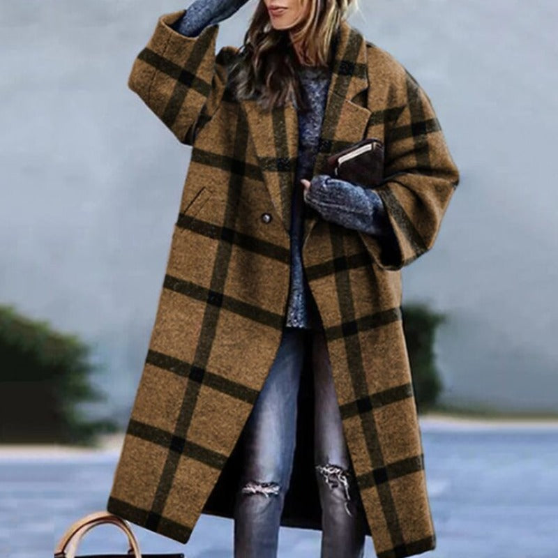 Dam lång trenchcoat bild 6