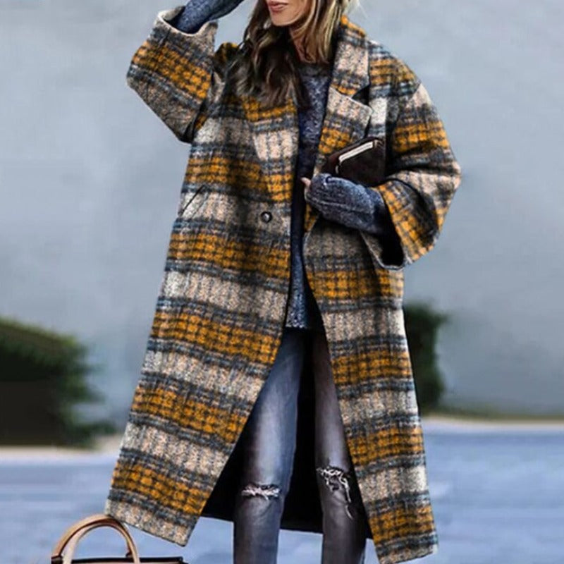 Dam lång trenchcoat bild 4