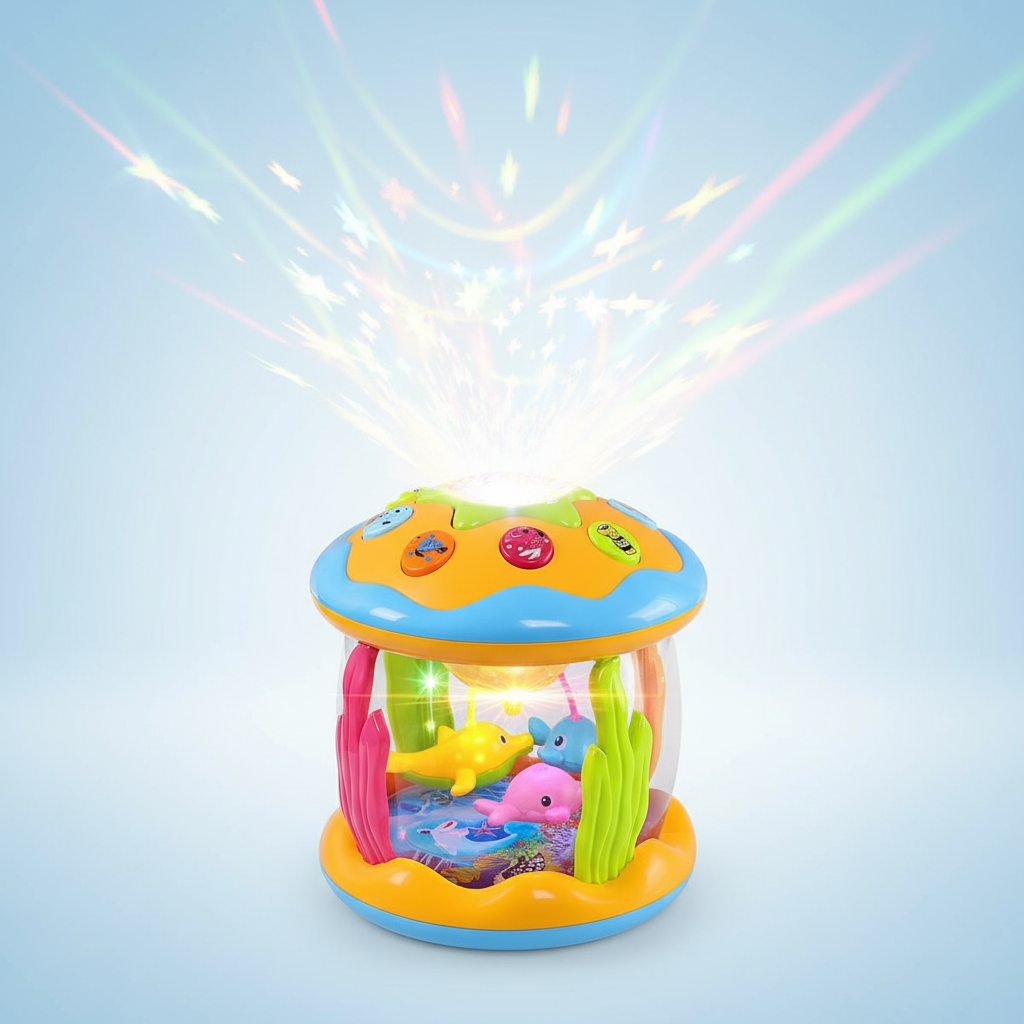Baby havsprojektor – LED-ljusprojektion effekt