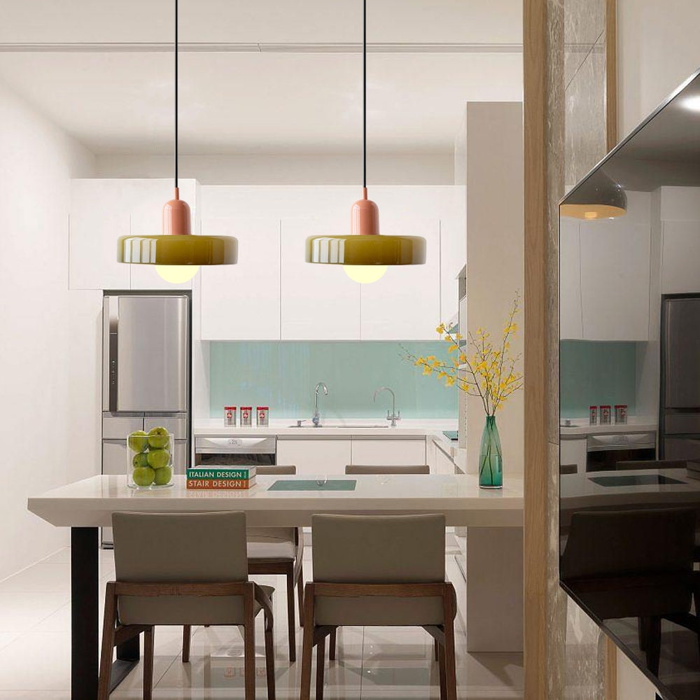 Marin transitionell stil tvåtonad pendellampa bild 51