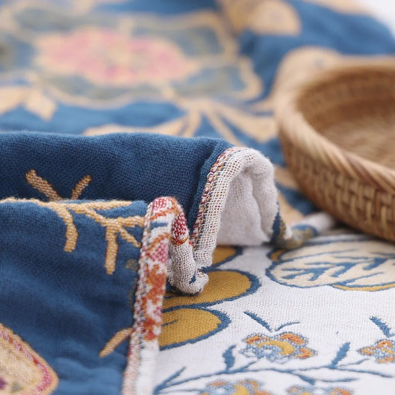 Rustik stilren boho-pläd med mönster bild 7