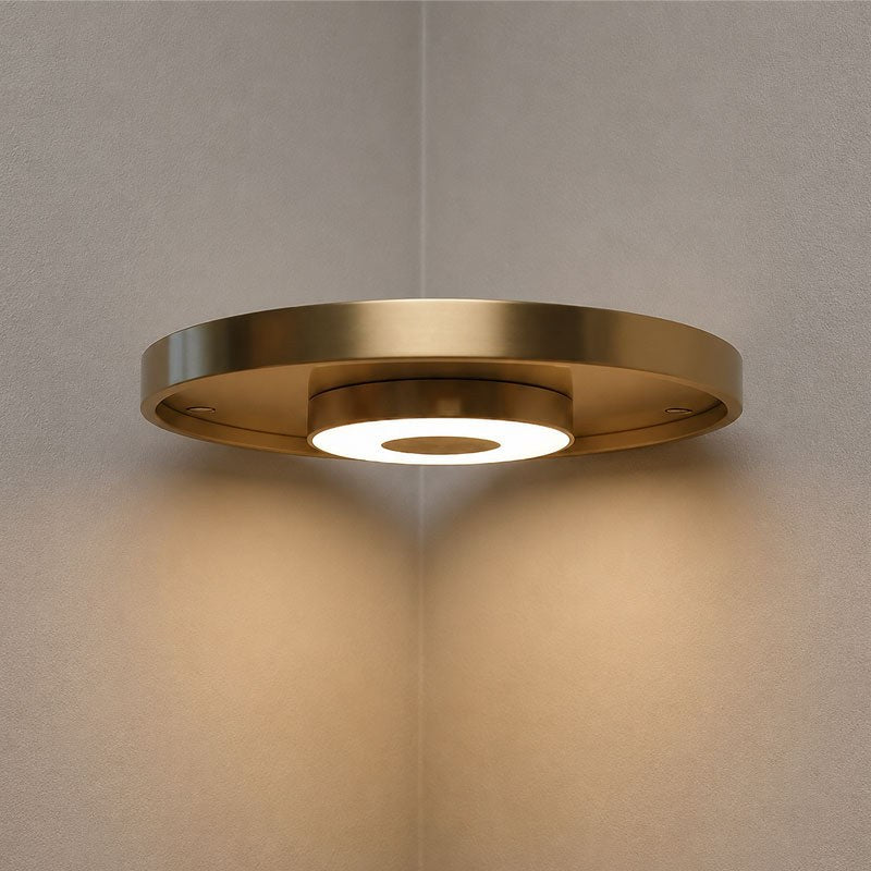 Flytande Hörnhylla med LED-belysning