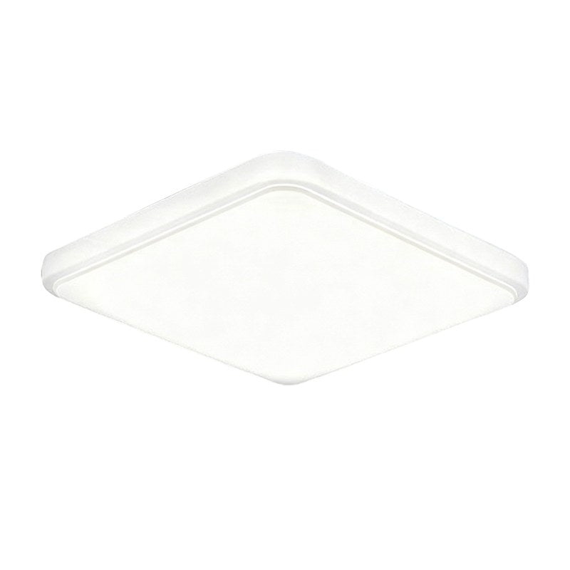 Kvadratisk LED-taklampa med vitram