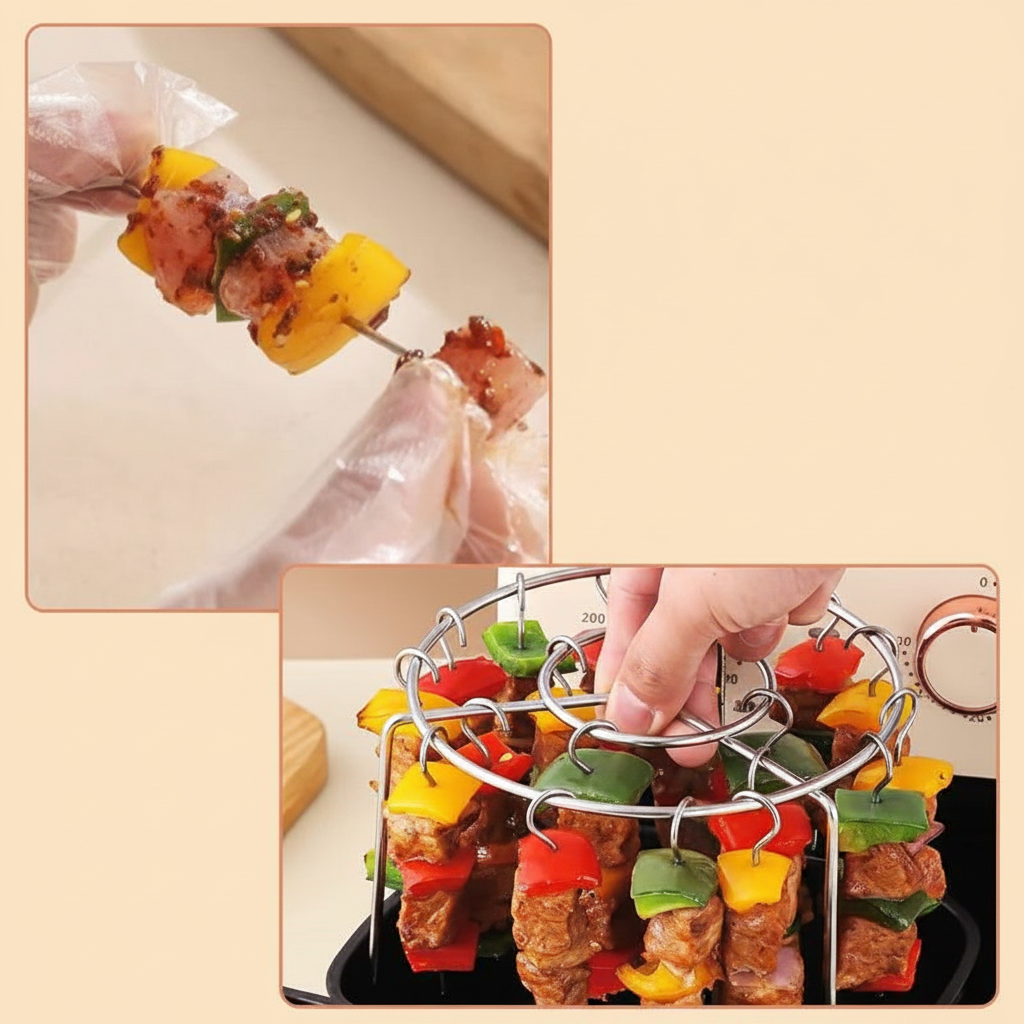 Air Fryer Skewer Rack 5