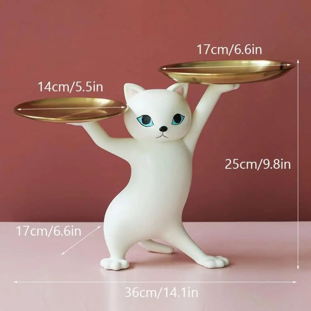 Kattfigurin serveringsbricka - mått och dimensioner