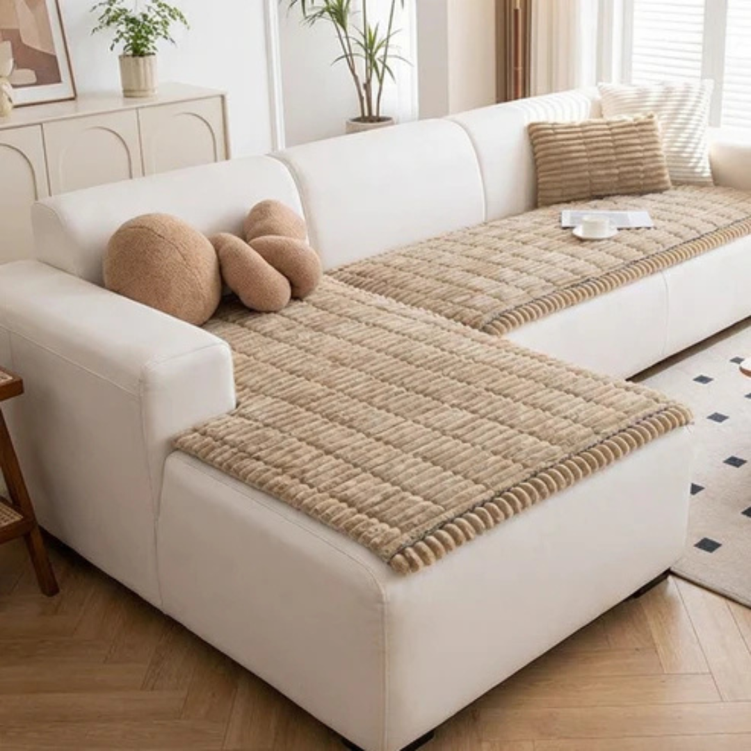 Quiltad soffdyna – halkfri, manchestertyg