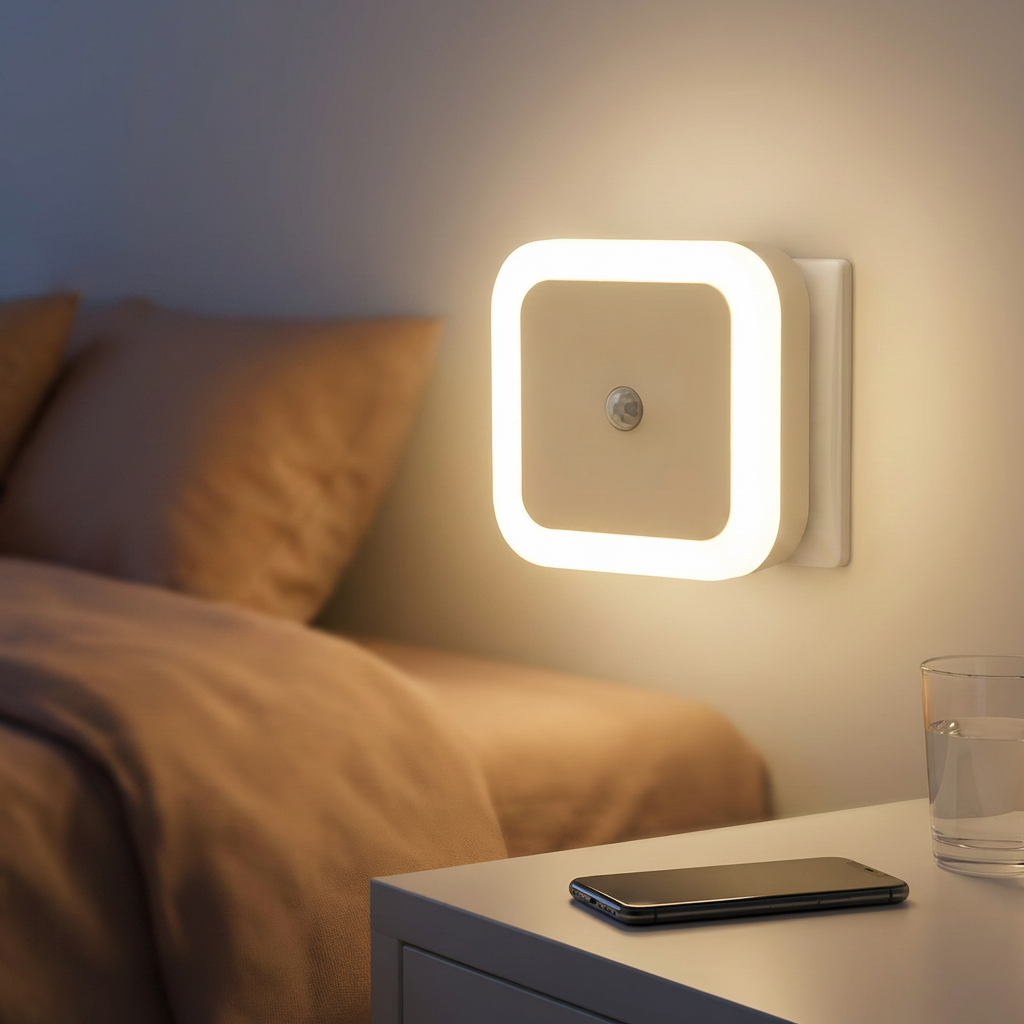 Kompakt LED-nattljus dimensioner