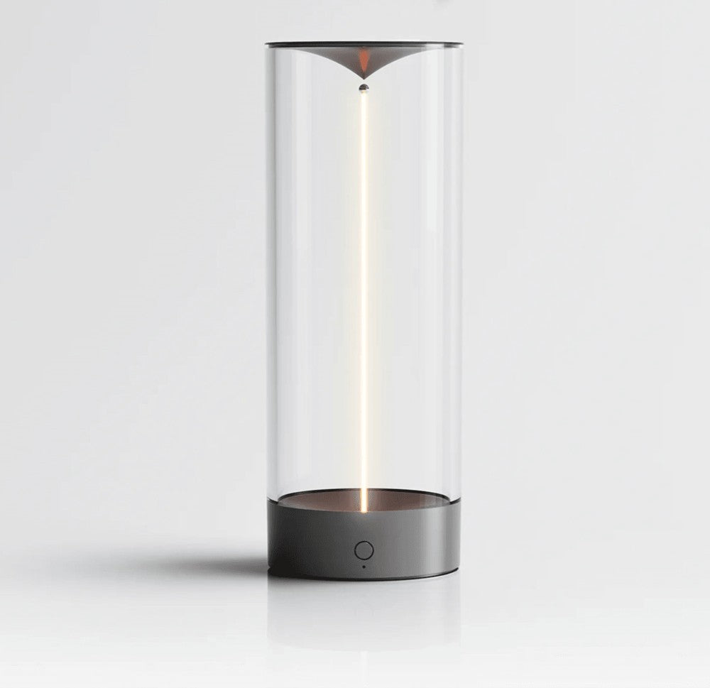 Trådlös LED-bordslampa i glas stor modell, dimbar touchlampa