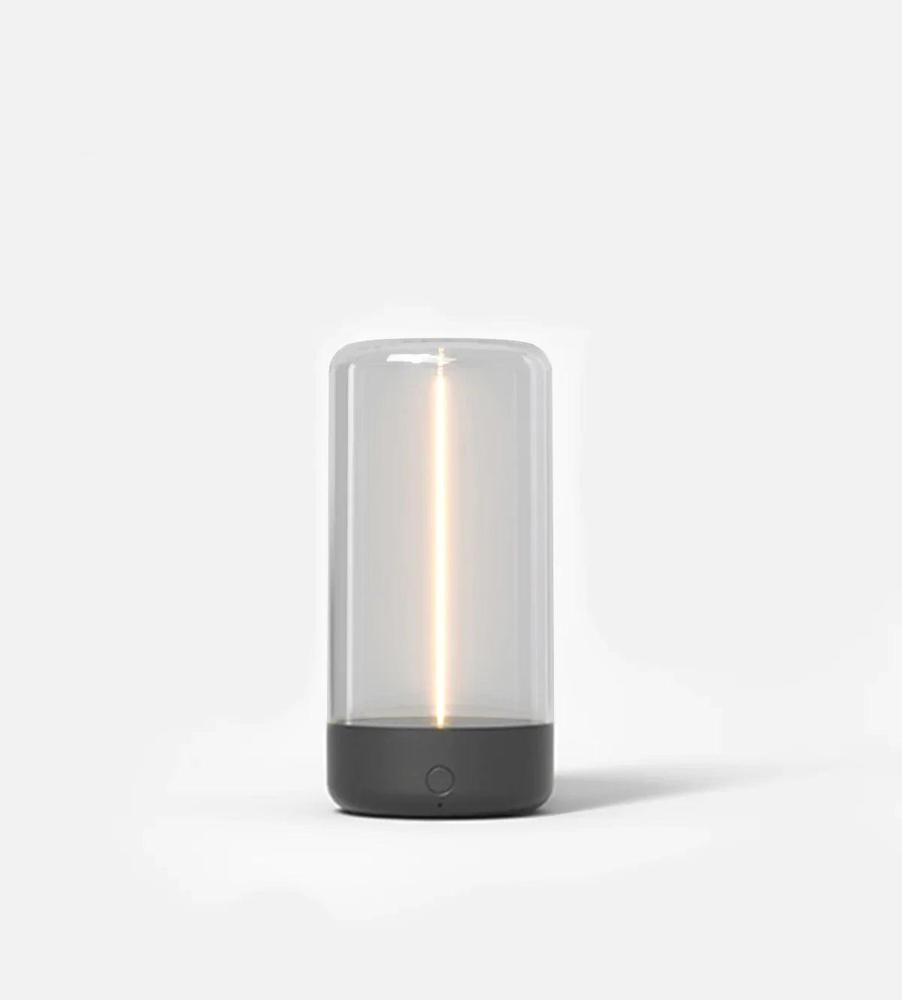 Trådlös LED-bordslampa i glas medium modell
